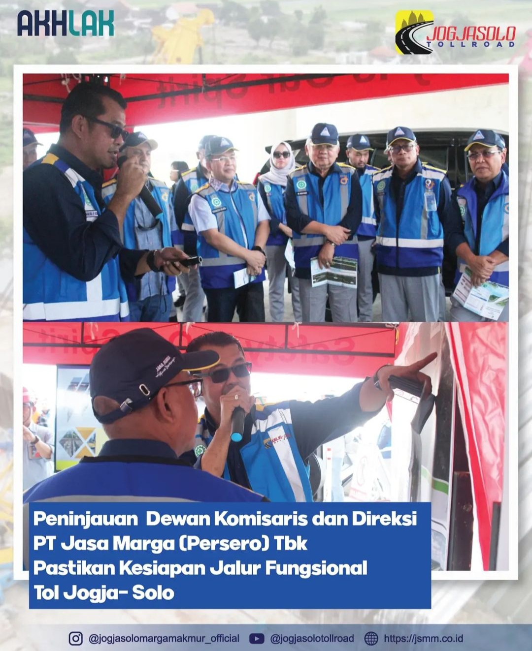 Dewan Komisaris dan Direksi PT Jasa Marga (PERSERO) Tbk, melakukan tinjauan kesiapan Jalan Tol Trans Jawa untuk menghadapi arus mudik dan arus balik lebaran 2023. Dalam peninjauan ini rombongan turut meninjau kesiapan rencana Jalur Fungsional Jalan Tol Jogja-Solo.