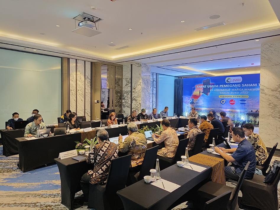 PT JMM Melakukan Rapat Umum Pemegang Saham Tahun Buku 2022 yang bertempat di Hotel Marriott Yogjakarta